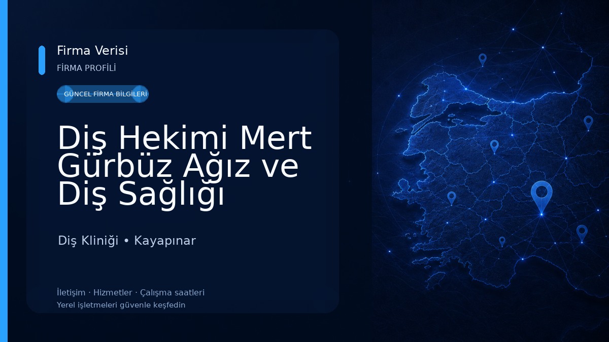Diş Hekimi Mert Gürbüz Ağız ve Diş Sağlığı Muayenehanesi Diş Kliniği