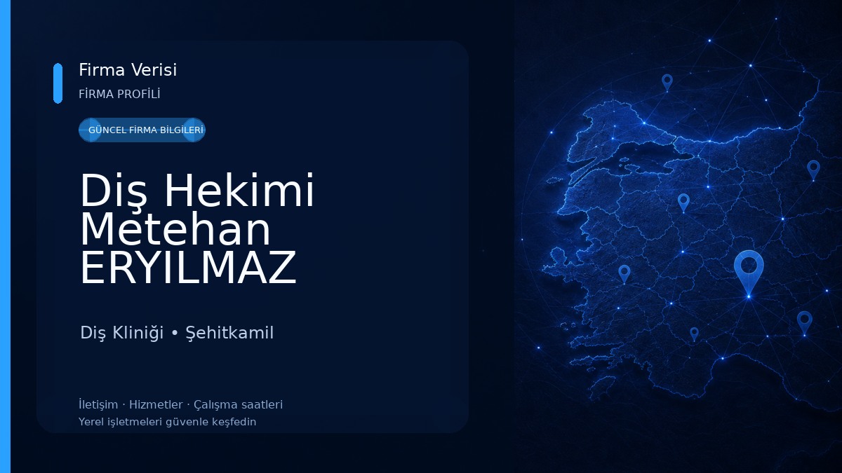 Diş Hekimi Metehan ERYILMAZ Diş Kliniği