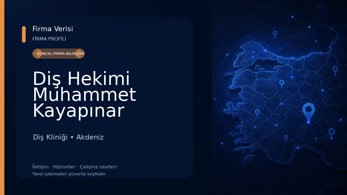 Diş Hekimi Muhammet Kayapınar 