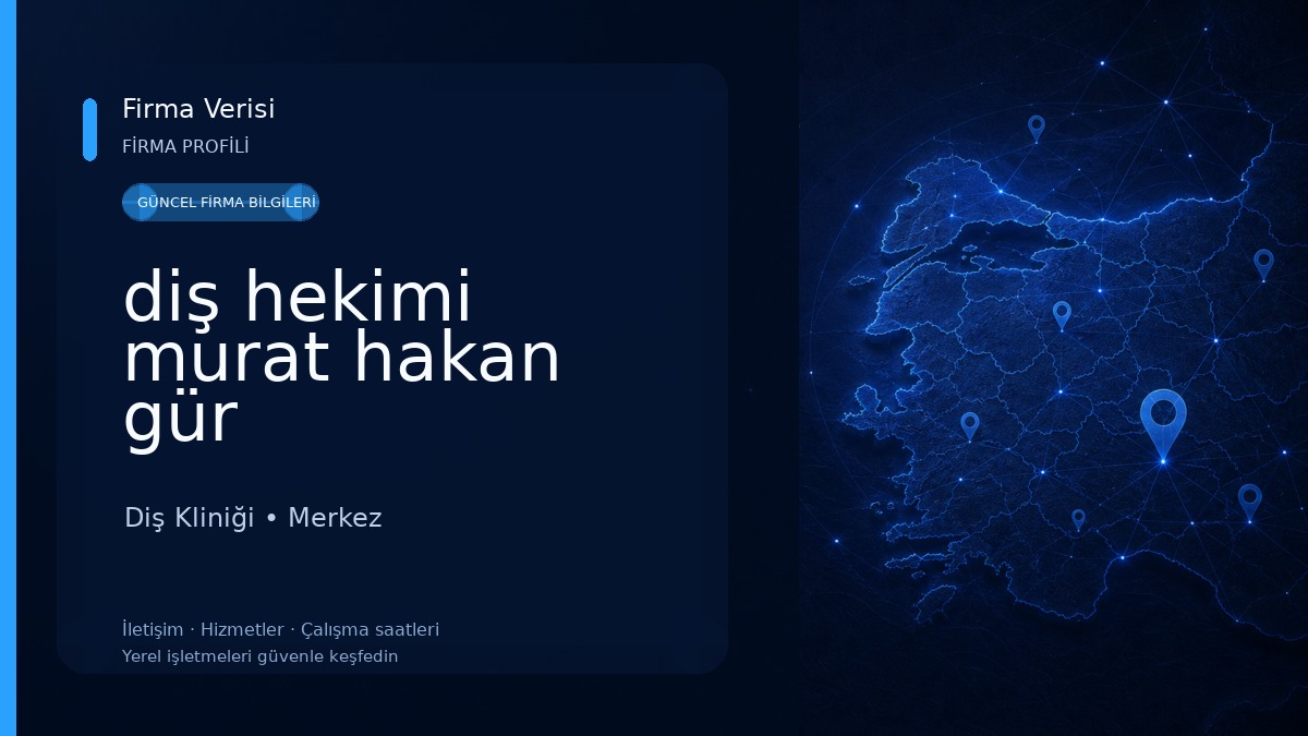 diş hekimi murat hakan gür Diş Kliniği