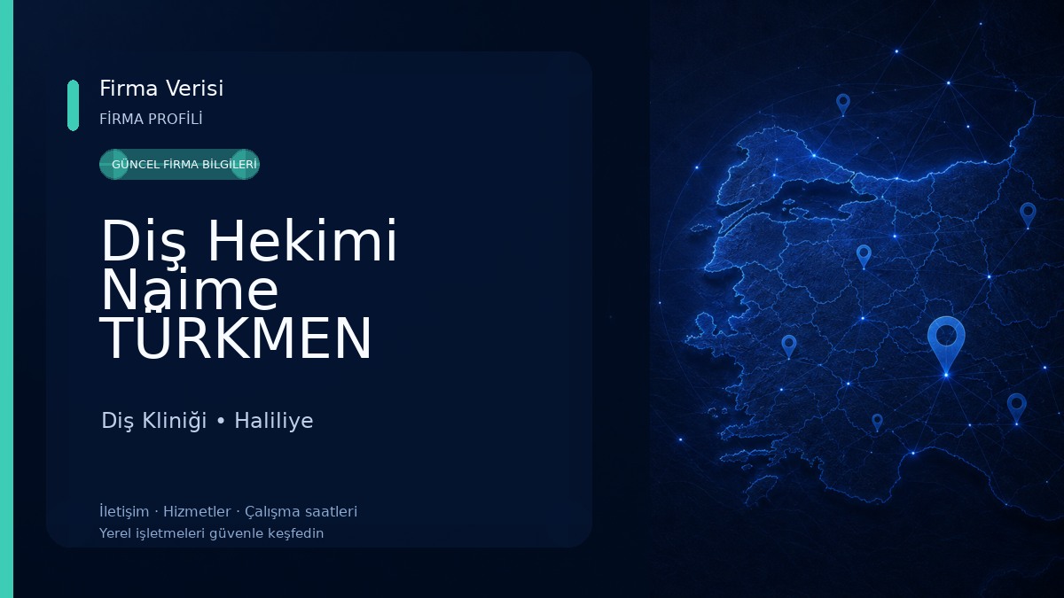 Diş Hekimi Naime TÜRKMEN Diş Kliniği
