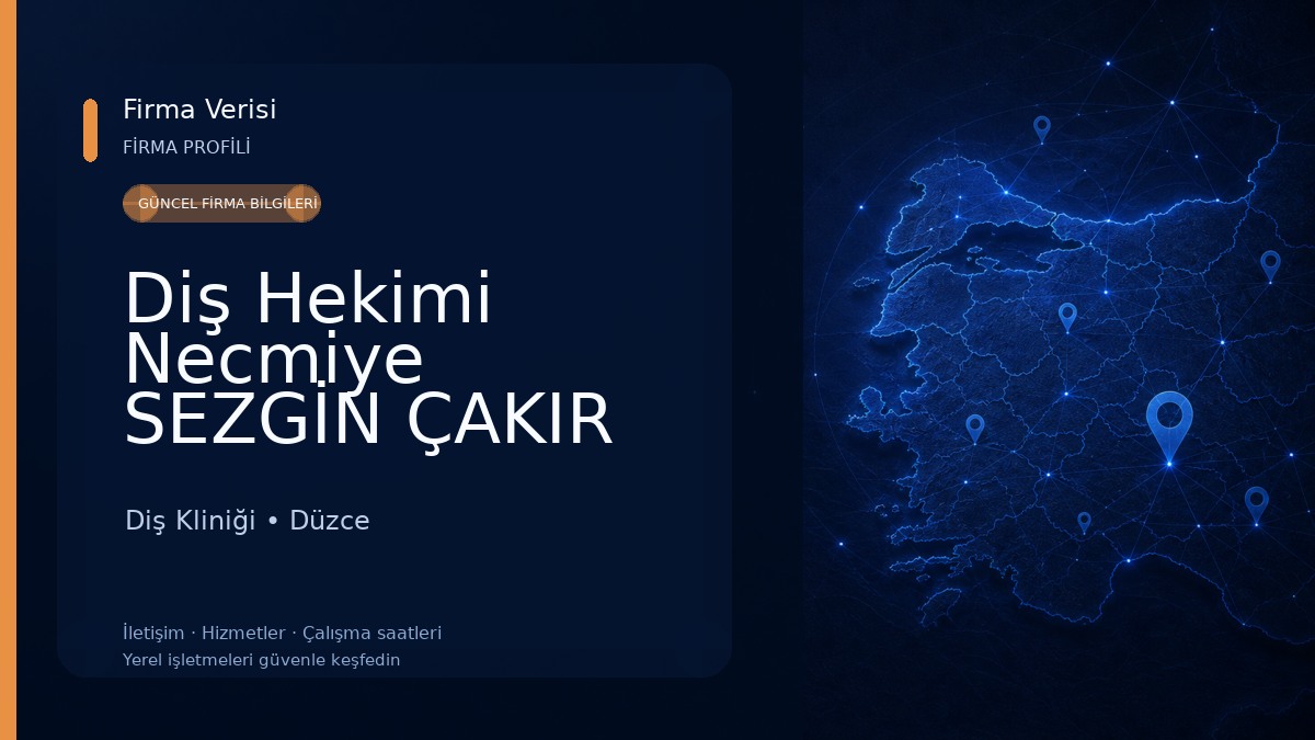 Diş Hekimi Necmiye SEZGİN ÇAKIR 