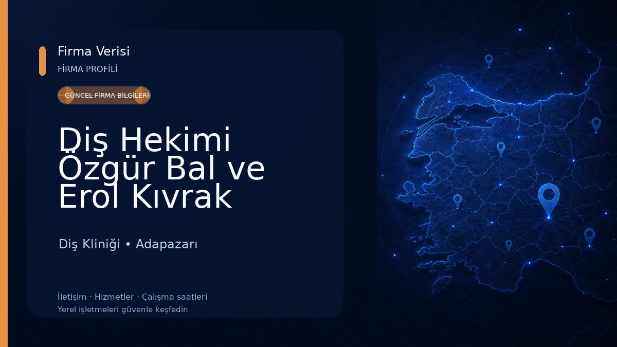 Diş Hekimi Özgür Bal ve Erol Kıvrak Diş Kliniği