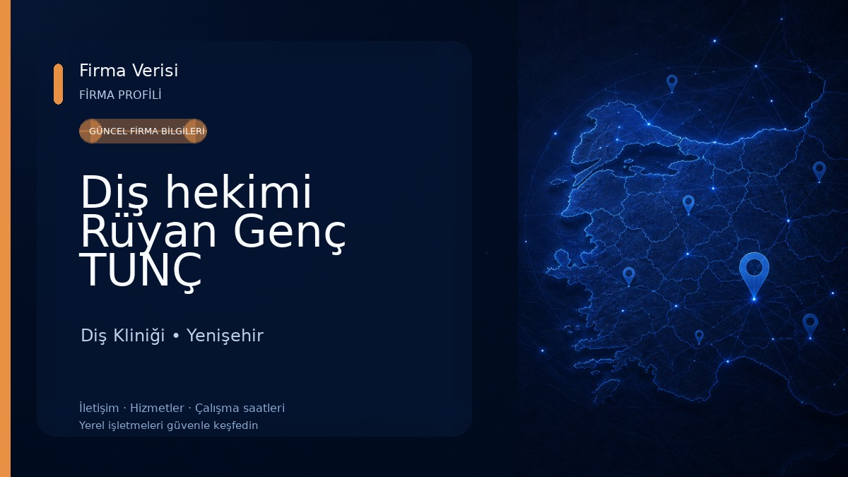 Diş hekimi Rüyan Genç TUNÇ Diş Kliniği
