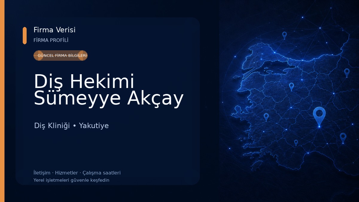 Diş Hekimi Sümeyye Akçay Diş Kliniği