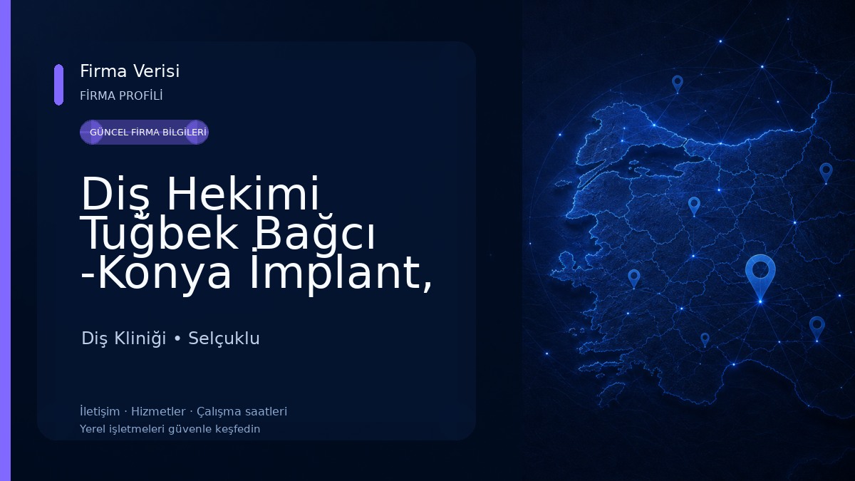 Diş Hekimi Tuğbek Bağcı -Konya İmplant, Konya Estetik Diş Hekimi, Konya Gülüş Tasarımı, Konya Zirkonyum Kaplama- Diş Kliniği
