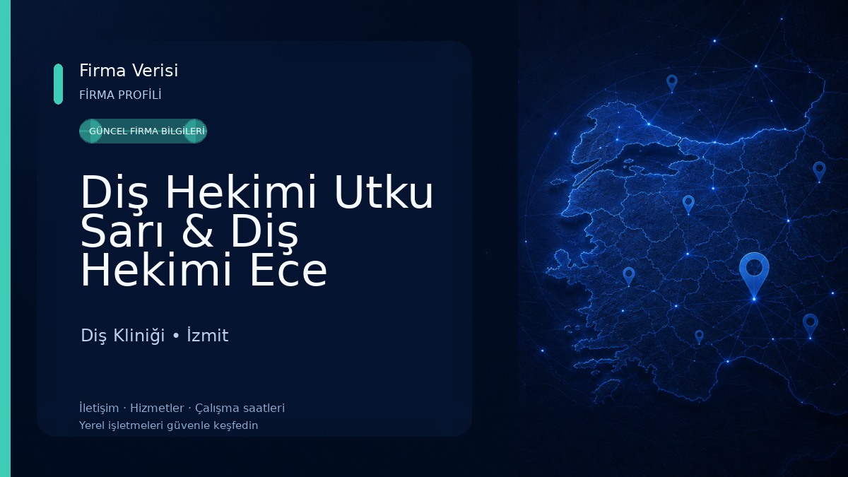 Diş Hekimi Utku Sarı & Diş Hekimi Ece Gelgit Diş Kliniği