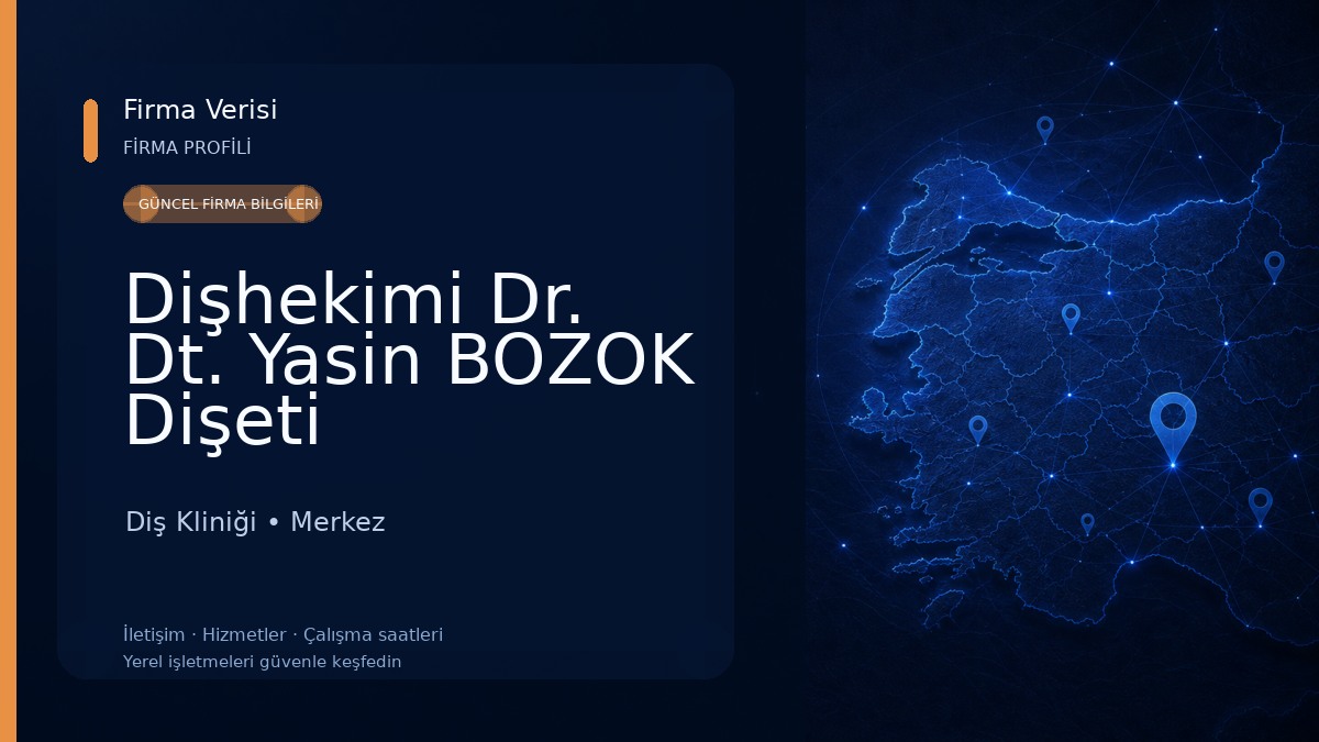 Dişhekimi Dr. Dt. Yasin BOZOK Dişeti Hastalıkları Uzmanı , Afyon Özel Ağız ve Diş Sağlığı Doktoru, Periodontoloji , İmplant Diş Kliniği