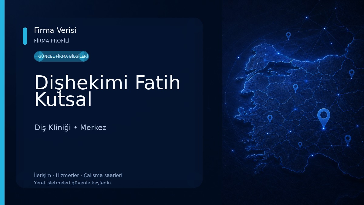 Dişhekimi Fatih Kutsal Diş Kliniği