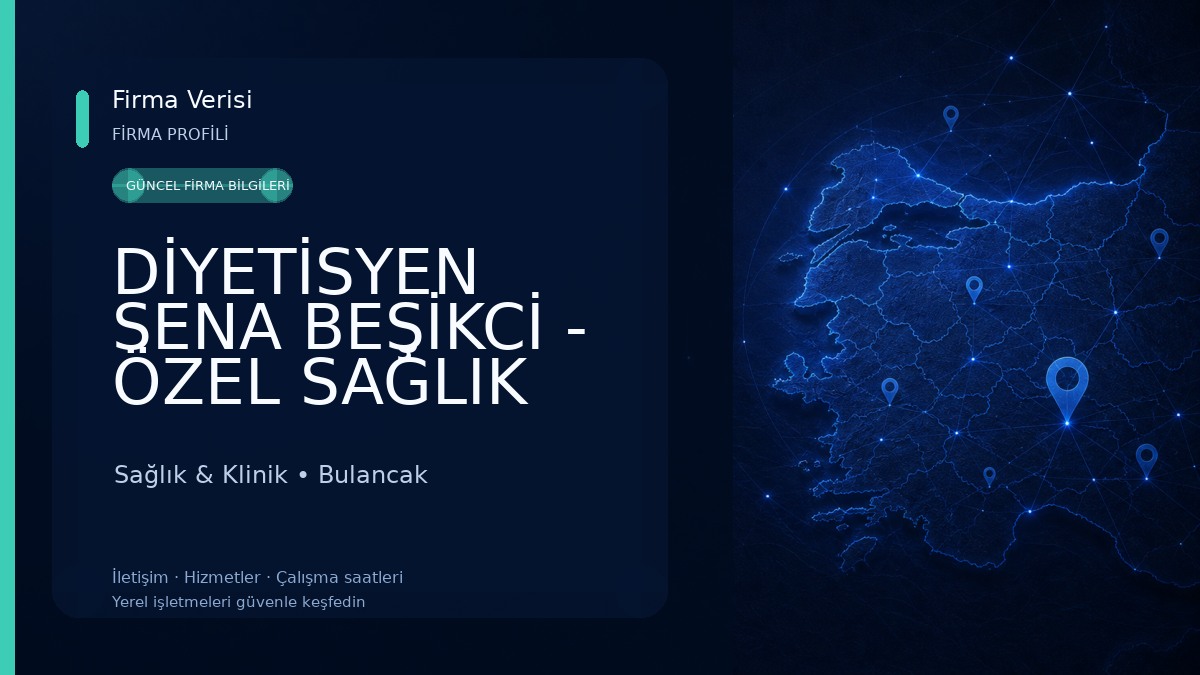 DİYETİSYEN SENA BEŞİKCİ - ÖZEL SAĞLIK MESLEK HİZMET BİRİMİ Sağlık & Klinik