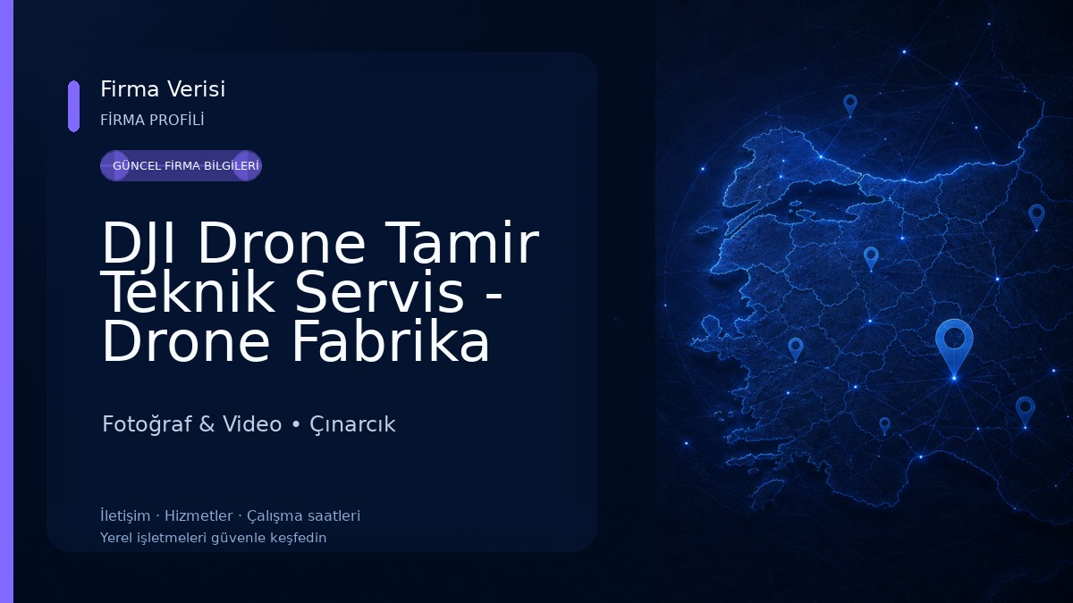 DJI Drone Tamir Teknik Servis - Drone Fabrika 