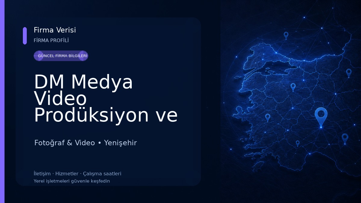 DM Medya Video Prodüksiyon ve Yapım | Tanıtım ve Reklam Filmi | Casting | Seslendirme Fotoğraf & Video