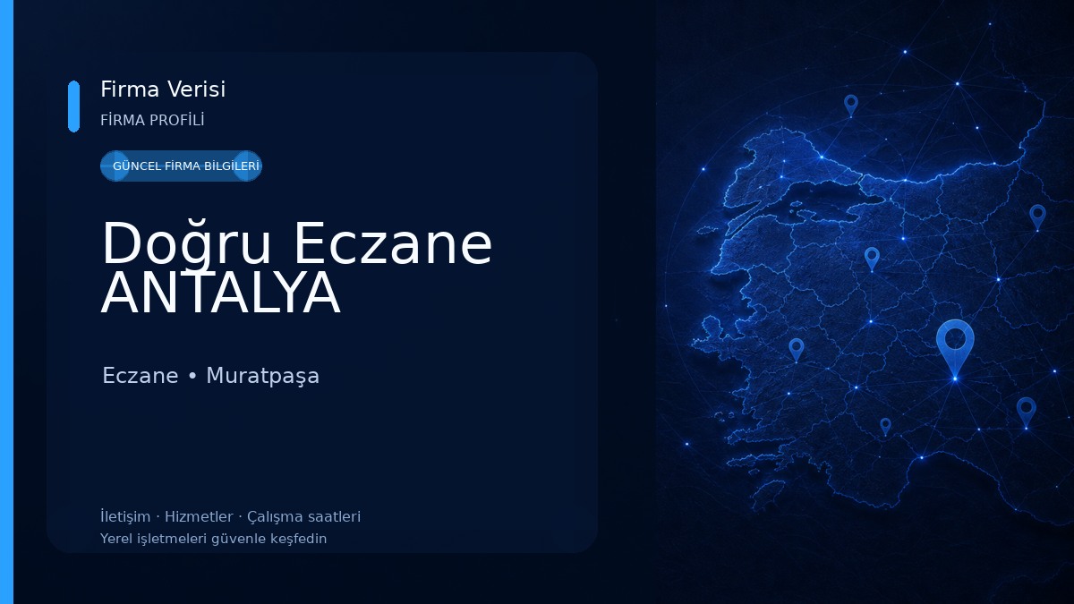 Doğru Eczane ANTALYA Eczane