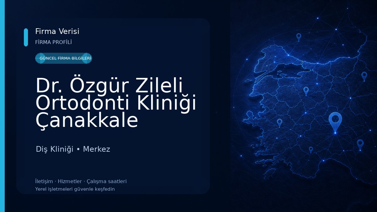 Dr. Özgür Zileli Ortodonti Kliniği Çanakkale Diş Kliniği