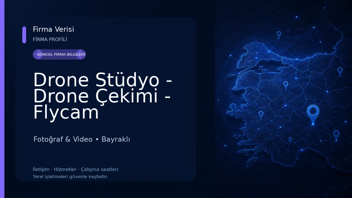 Drone Stüdyo - Drone Çekimi - Flycam Fotoğraf & Video