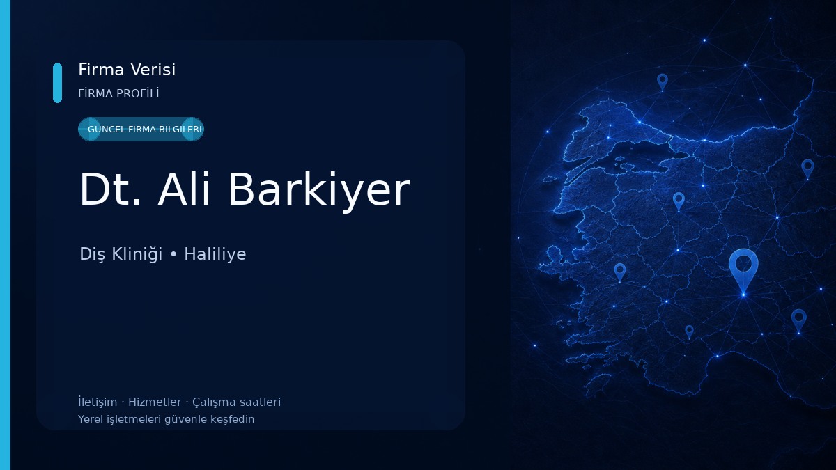 Dt. Ali Barkiyer Diş Kliniği