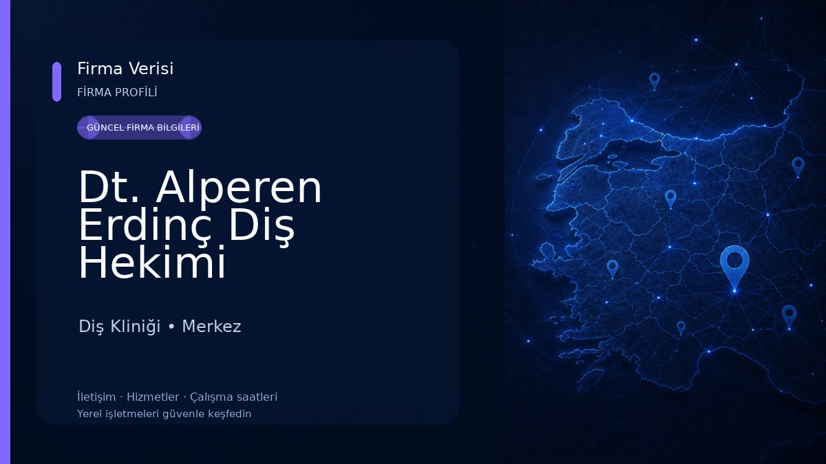 Dt. Alperen Erdinç Diş Hekimi 