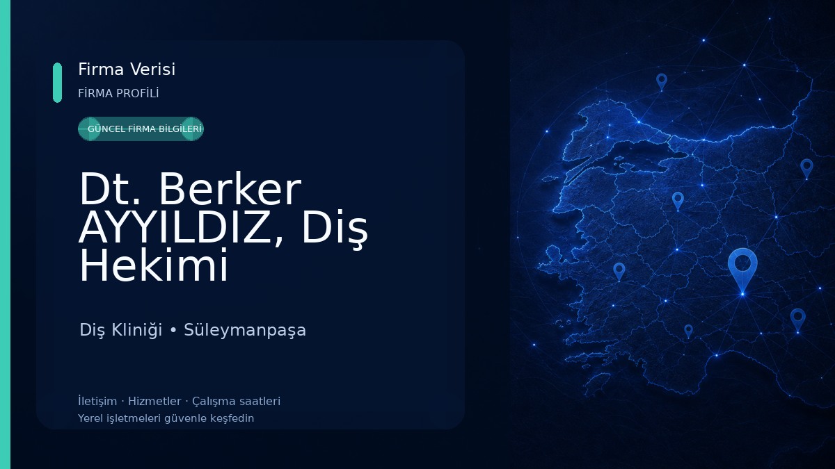 Dt. Berker AYYILDIZ, Diş Hekimi Diş Kliniği