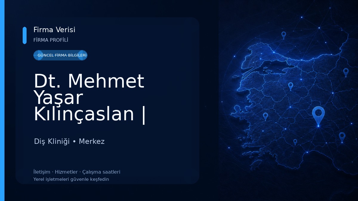 Dt. Mehmet Yaşar Kılınçaslan | Uşak Diş Kliniği | İmplant | Zirkonyum | Gülüş Tasarımı | Acil Diş Hekimi Diş Kliniği