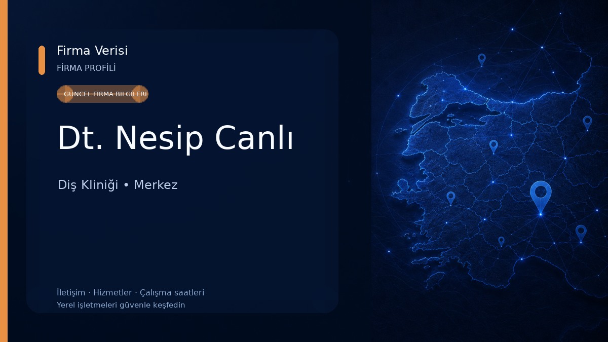 Dt. Nesip Canlı Diş Kliniği
