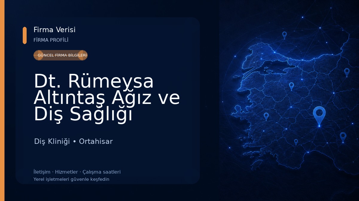 Dt. Rümeysa Altıntaş Ağız ve Diş Sağlığı Kliniği Diş Kliniği