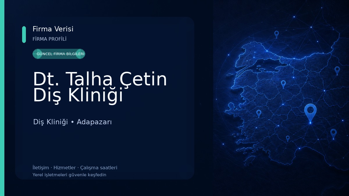 Dt. Talha Çetin Diş Kliniği 