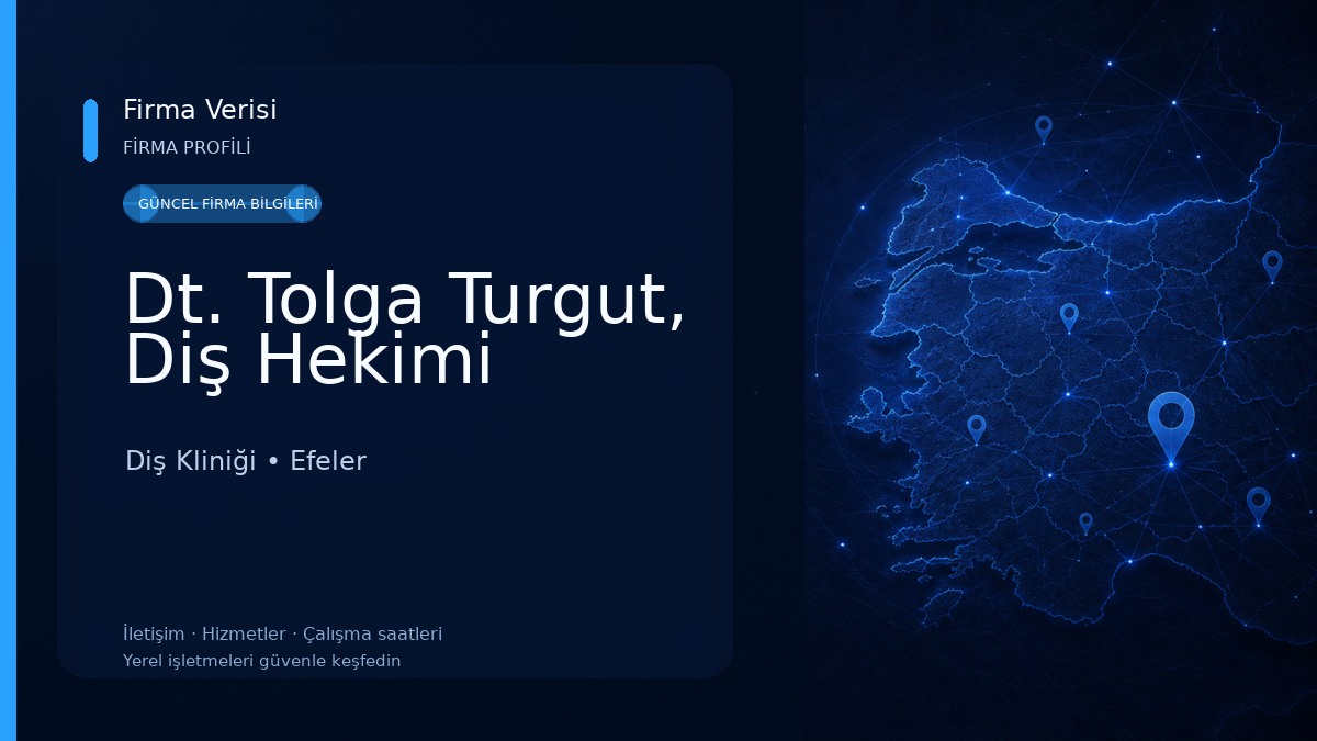 Dt. Tolga Turgut, Diş Hekimi Diş Kliniği