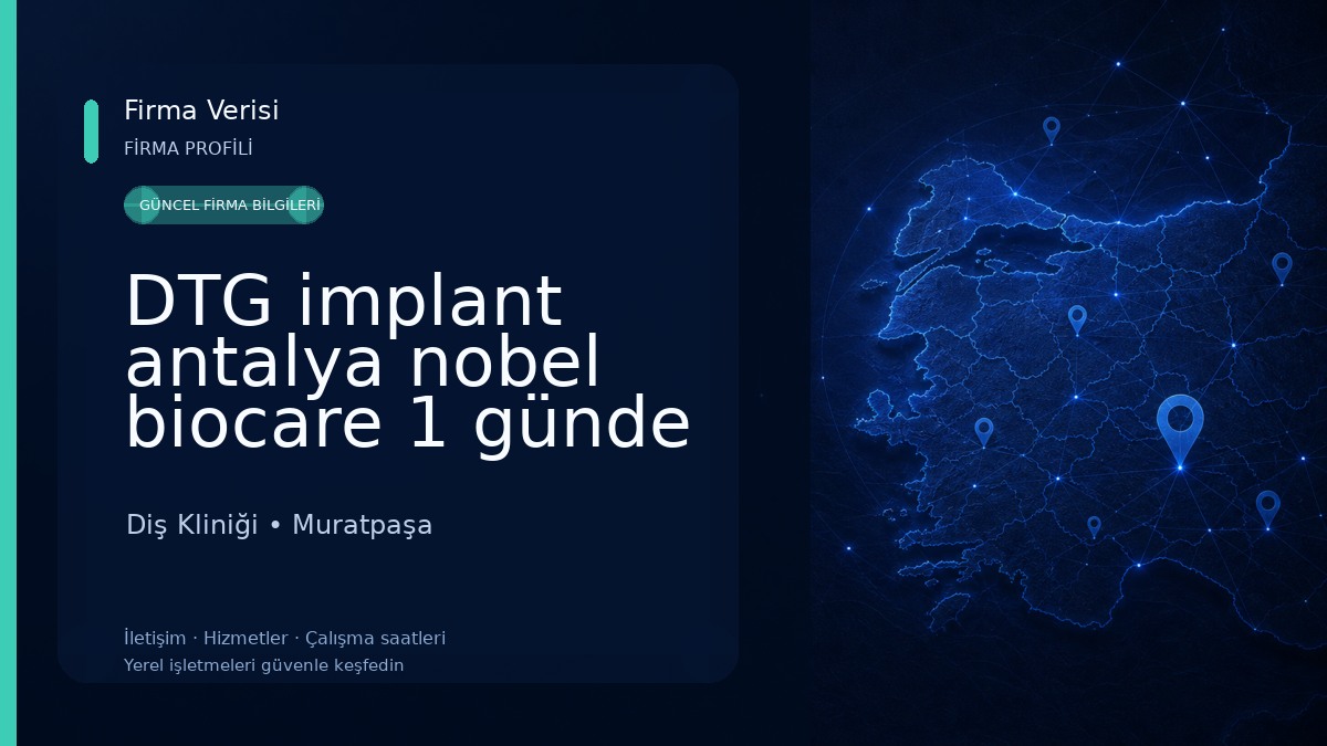 DTG implant antalya nobel biocare 1 günde implant kanal yenileme diş sıkma tedavisi Diş çekimi antalya bruksizm tedavisi Diş Kliniği