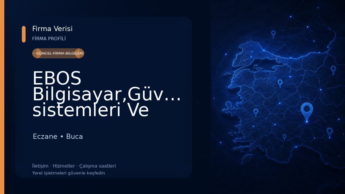 EBOS Bilgisayar,Güvenlik sistemleri Ve Eczane Programı Desteği Eczane