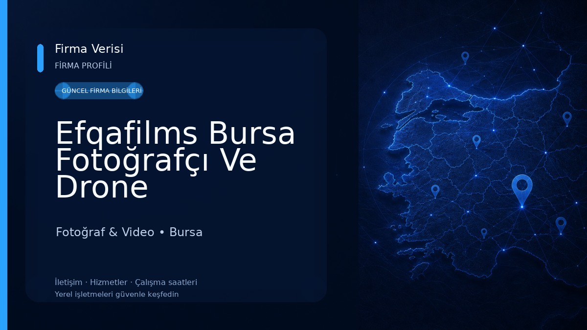 Efqafilms Bursa Fotoğrafçı Ve Drone Fotoğraf & Video