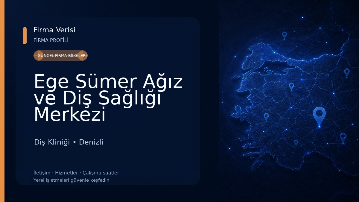 Ege Sümer Ağız ve Diş Sağlığı Merkezi Diş Kliniği