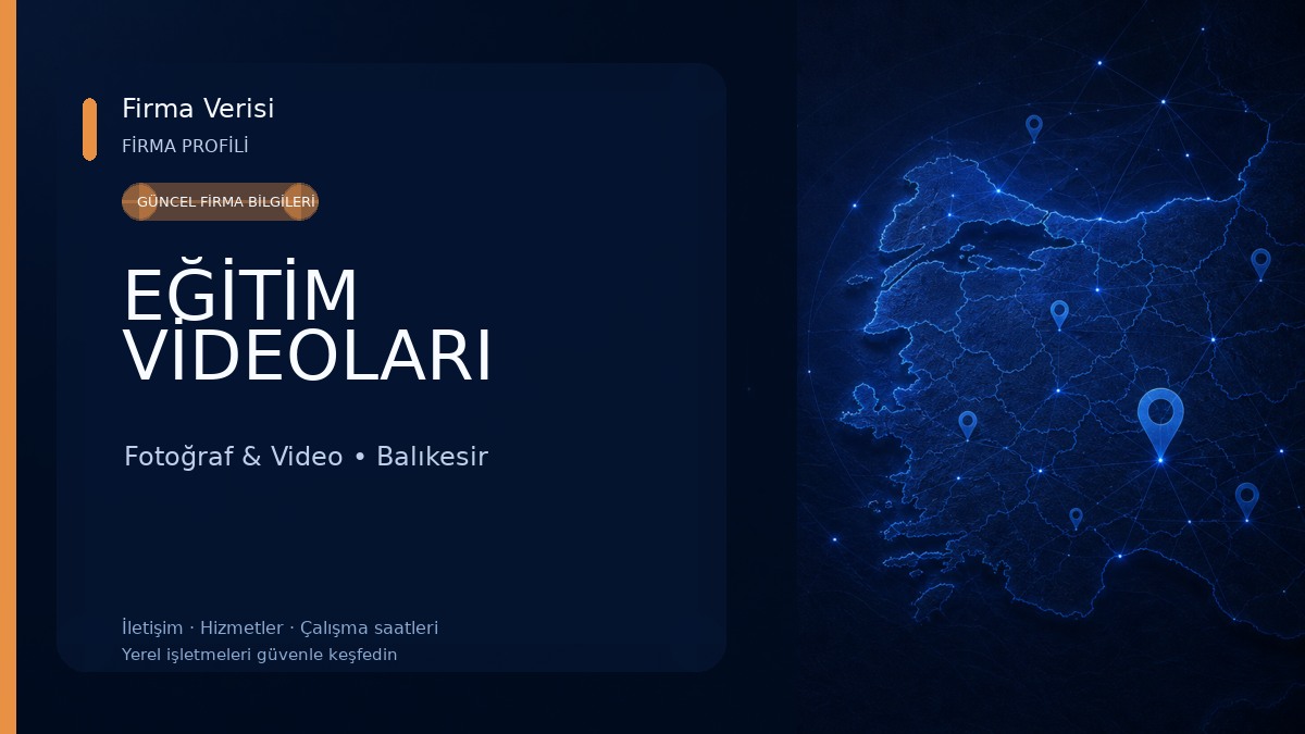 EĞİTİM VİDEOLARI Fotoğraf & Video