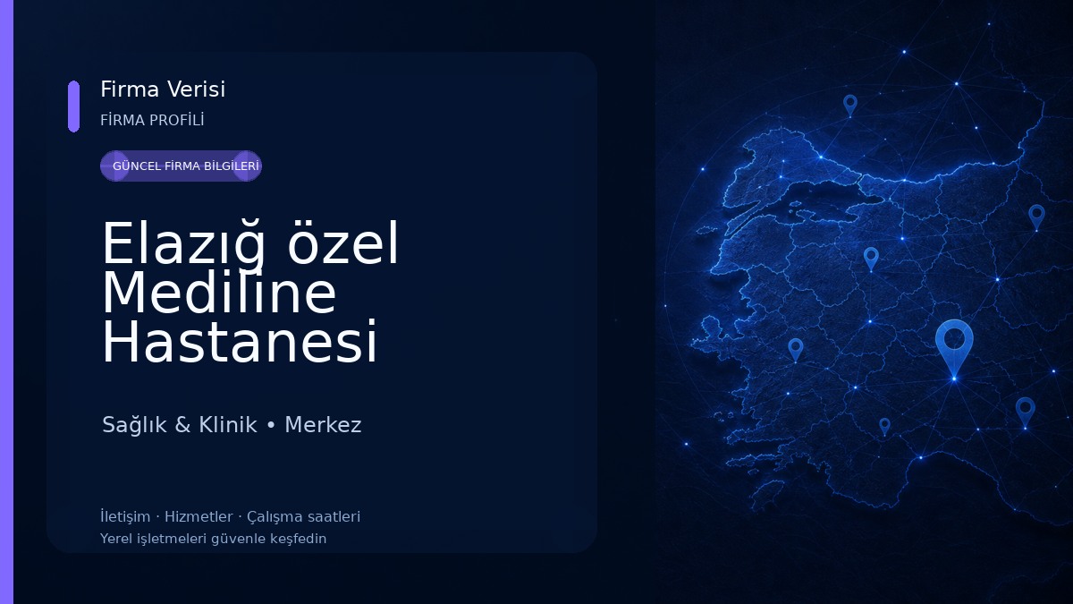 Elazığ özel Mediline Hastanesi Sağlık & Klinik