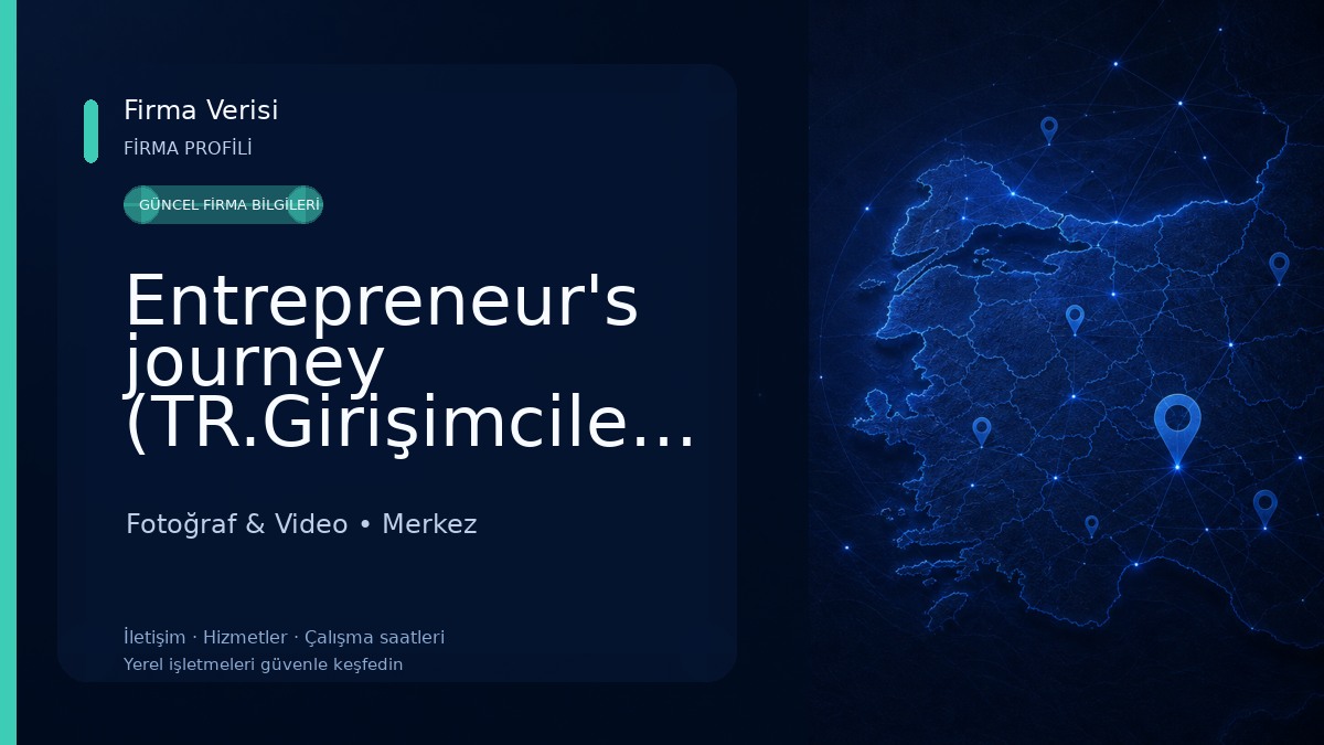 Entrepreneur's journey (TR.GirişimcilerinYolculuğu) Fotoğraf & Video
