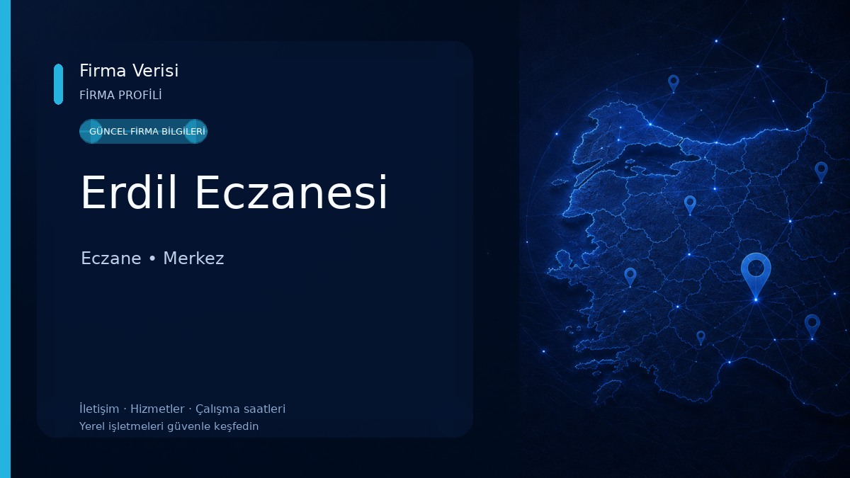 Erdil Eczanesi Eczane