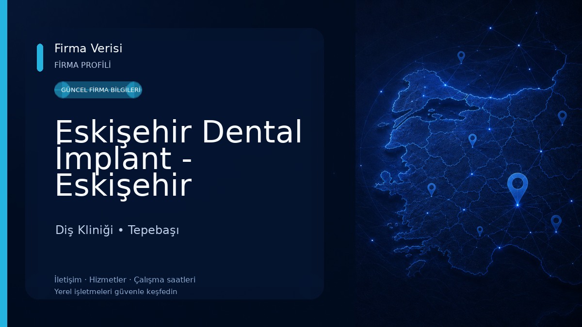 Eskişehir Dental İmplant - Eskişehir NTA-EVOSS İmplant Bölge Bayii Diş Kliniği