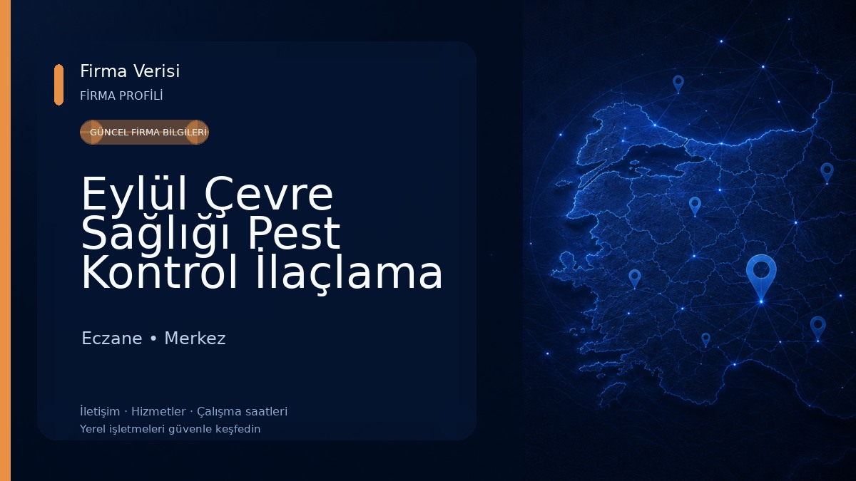Eylül Çevre Sağlığı Pest Kontrol İlaçlama Danışmanlık - Eylül Veteriner Kliniği