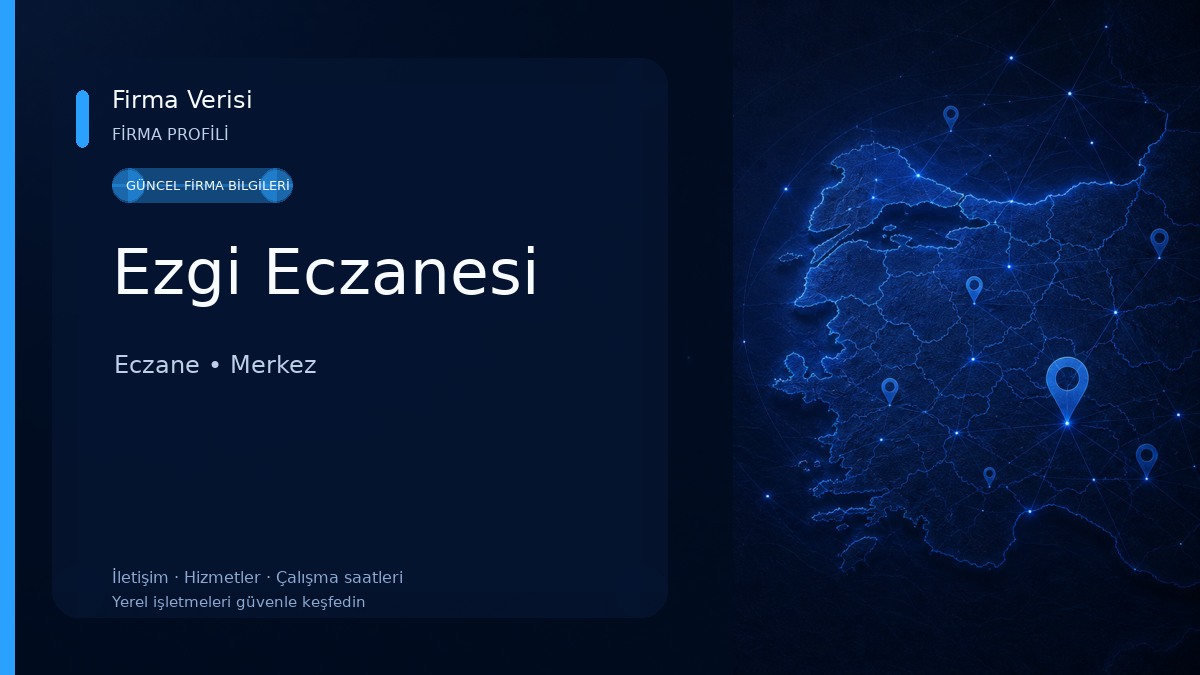 Ezgi Eczanesi Eczane