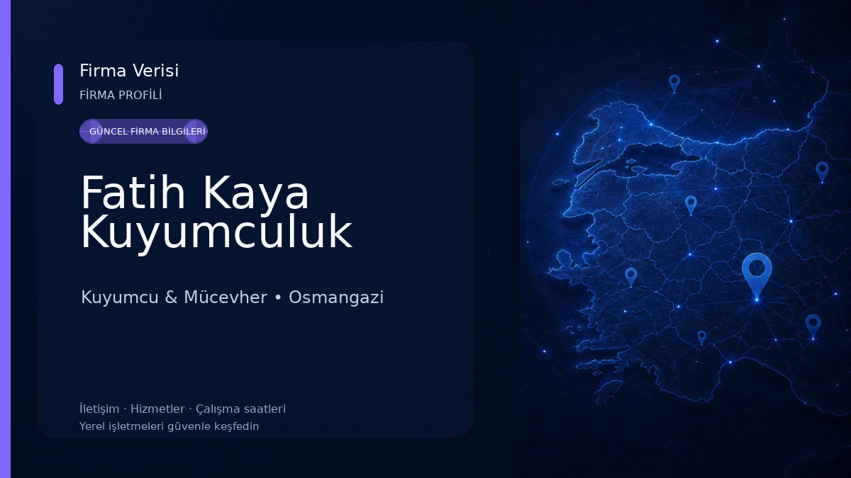Fatih Kaya Kuyumculuk Kuyumcu & Mücevher