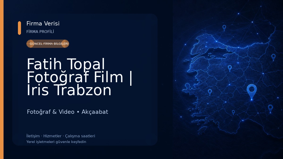 Fatih Topal Fotoğraf Film | İris Trabzon Fotoğraf & Video