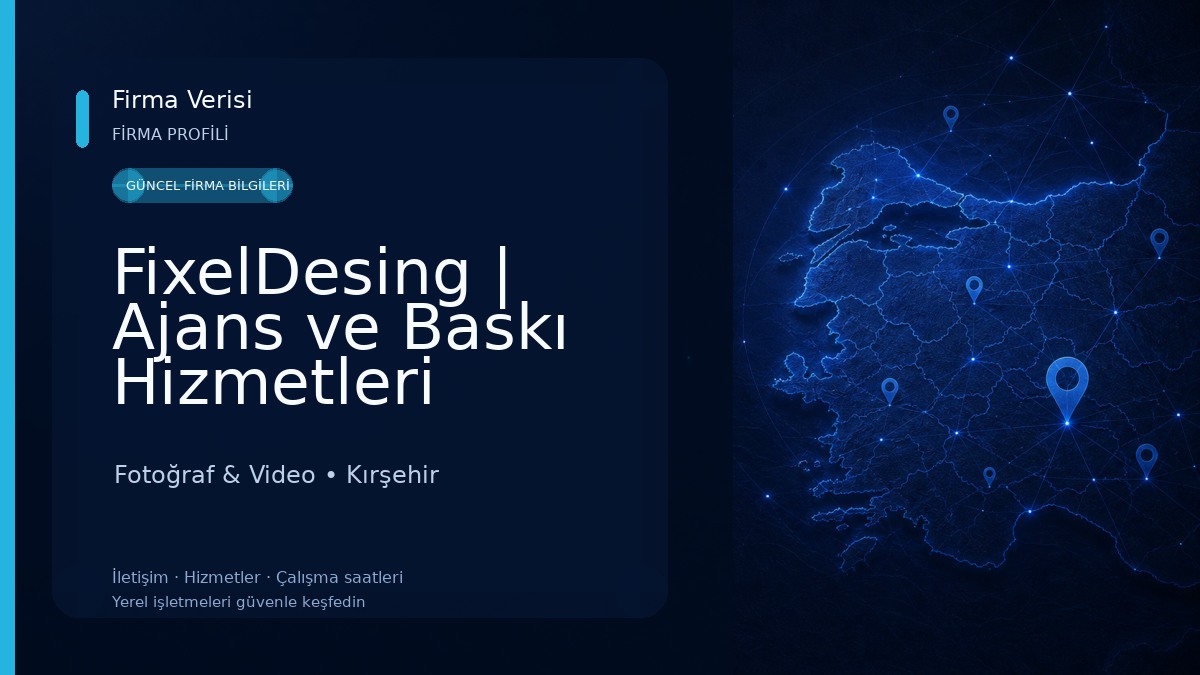 FixelDesing | Ajans ve Baskı Hizmetleri Fotoğraf & Video
