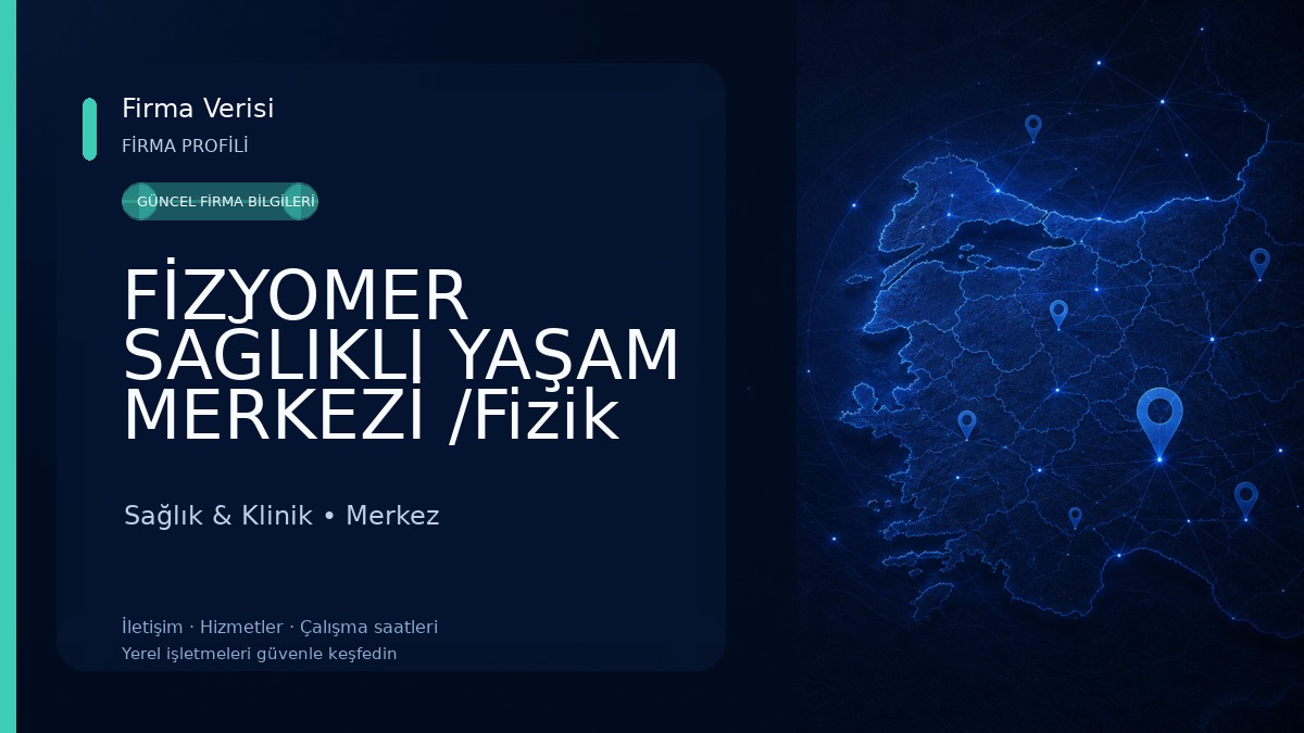 FİZYOMER SAĞLIKLI YAŞAM MERKEZİ /Fizik Tedavi / fizyoterapi / Fizyoterapist /BİNGÖL Sağlık & Klinik