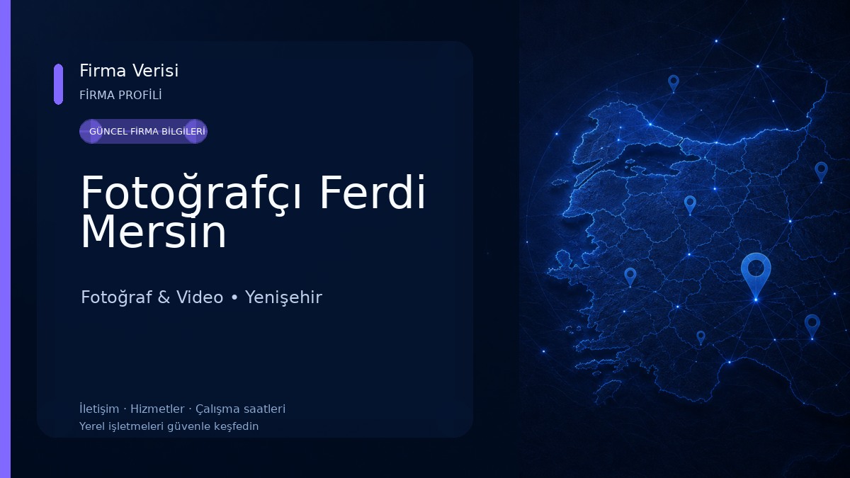 Fotoğrafçı Ferdi Mersin Fotoğraf & Video