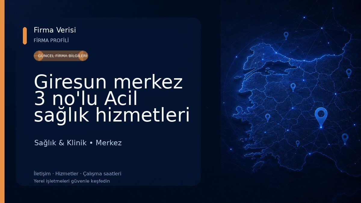 Giresun merkez 3 no'lu Acil sağlık hizmetleri istasyonu Sağlık & Klinik