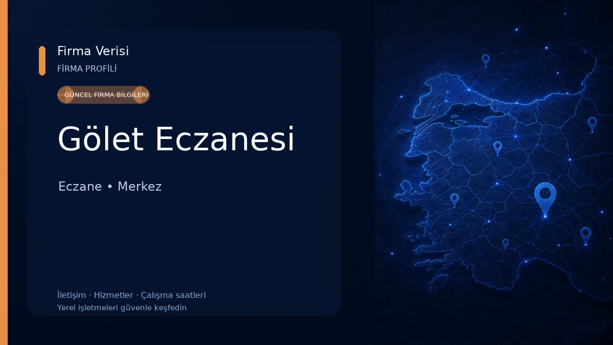 Gölet Eczanesi Eczane