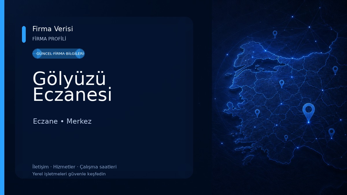 Gölyüzü Eczanesi Eczane