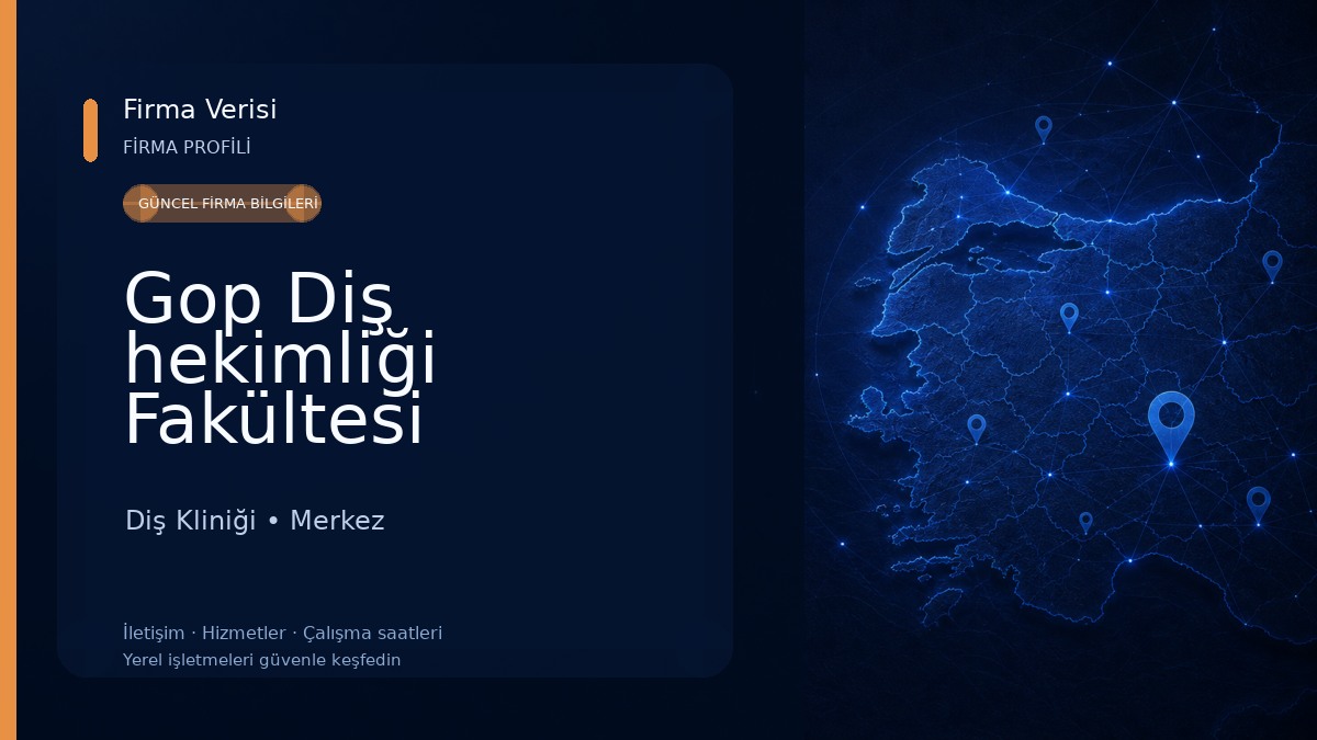 Gop Diş hekimliği Fakültesi Diş Kliniği