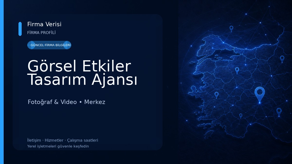 Görsel Etkiler Tasarım Ajansı Fotoğraf & Video