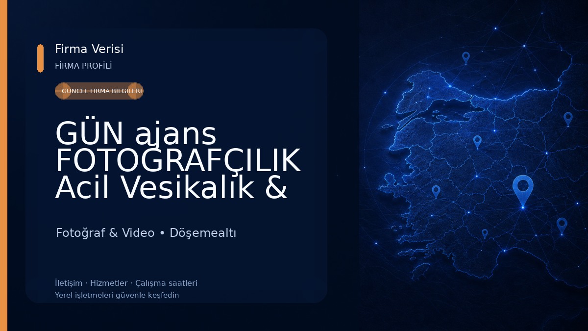 GÜN ajans FOTOĞRAFÇILIK Acil Vesikalık & Biyometrik resim çekim noktası. Döşemealtı Fotoğraf & Video