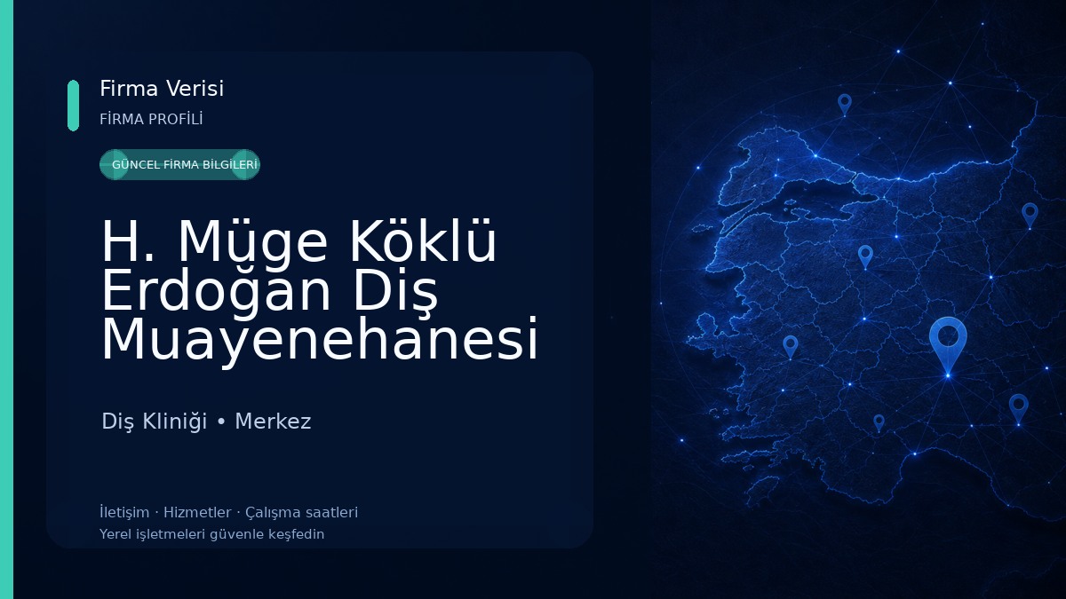 H. Müge Köklü Erdoğan Diş Muayenehanesi Diş Kliniği